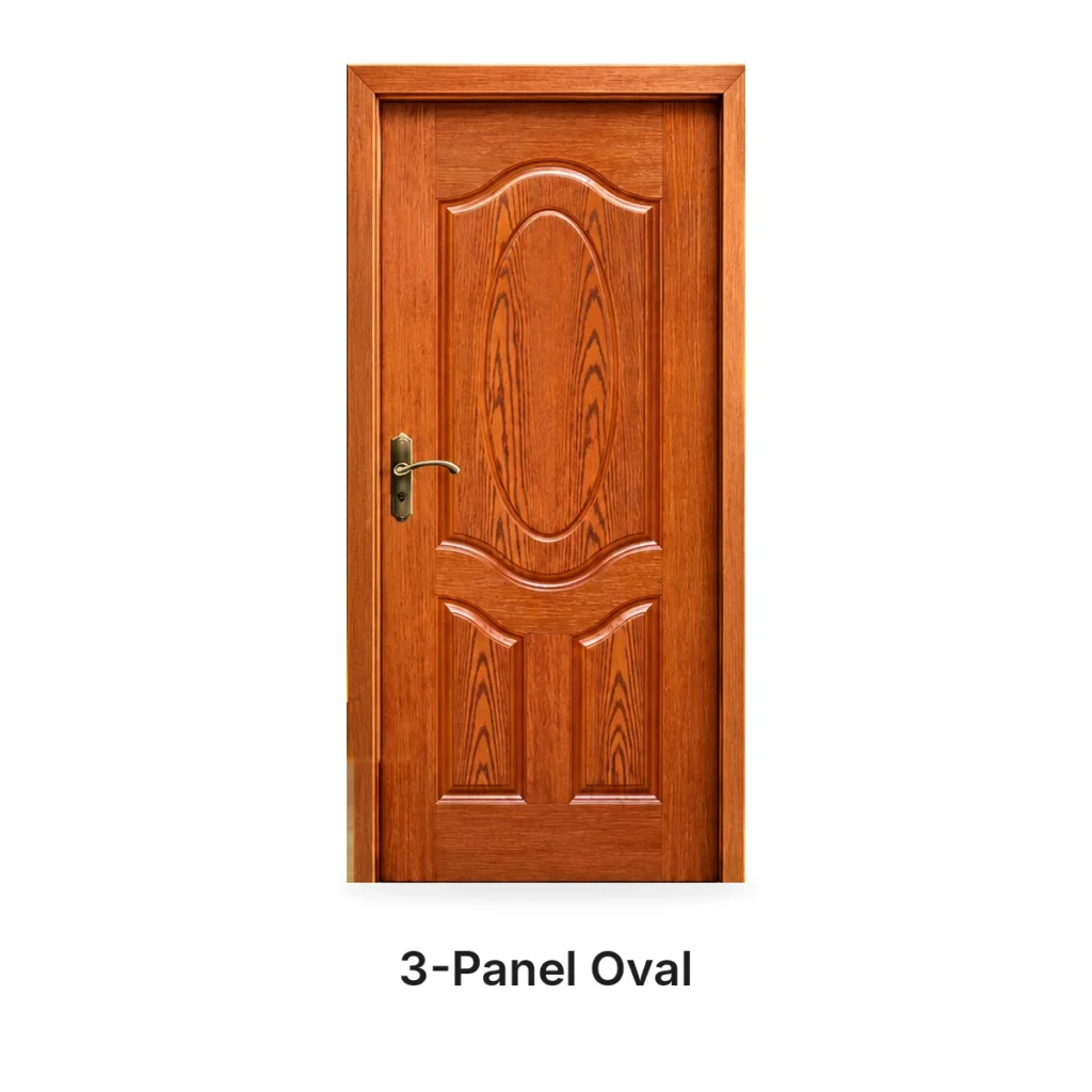 3-Panel Oval — Malaysian Doors — Karachi Doors Factory