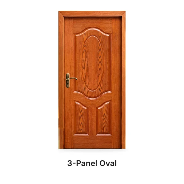 3-Panel Oval Malaysian Door