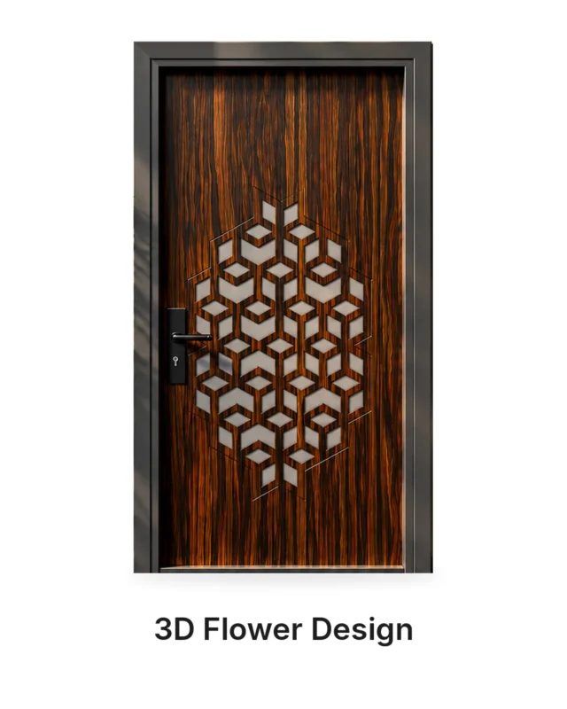 3D Flower Design — Turkish Doors — Karachi Doors Factory