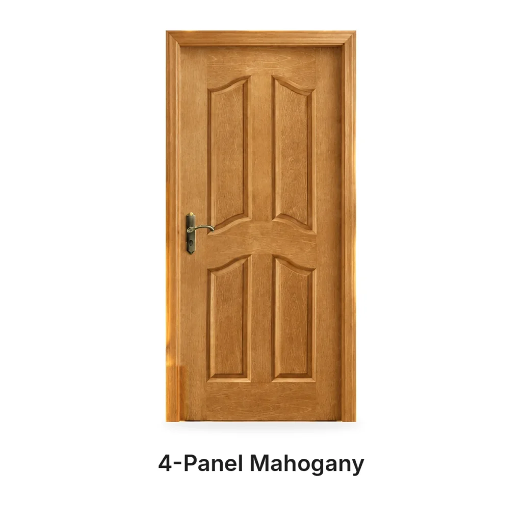 4-Panel Mahogany — Malaysian Doors — Karachi Doors Factory