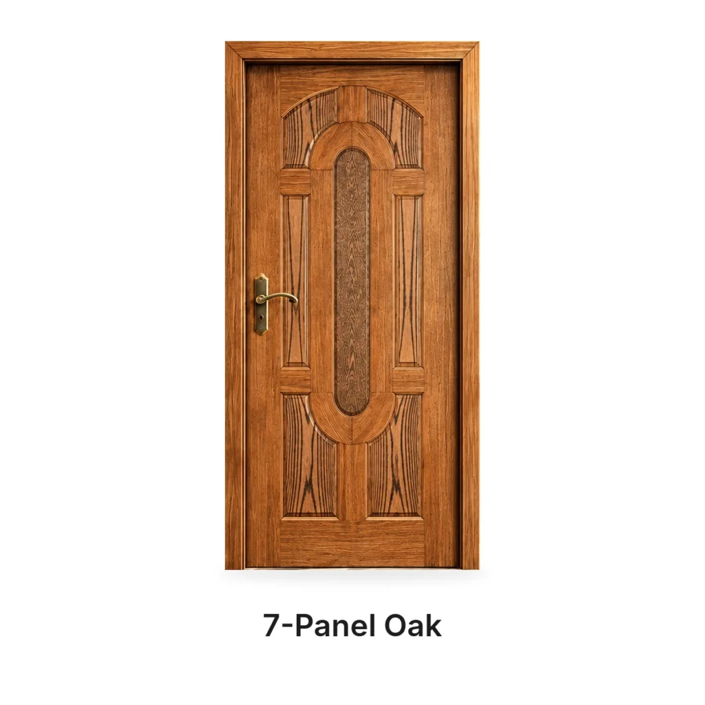 7-Panel Oak — Malaysian Doors — Karachi Doors Factory